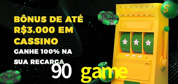 90 game melhor bônus de depósito