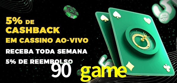 Promoções do cassino ao Vivo 90 game